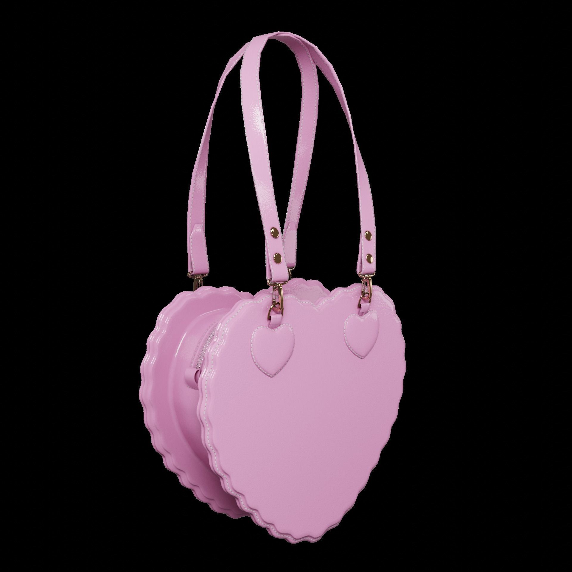 Heart bags 3D Model Collection_24