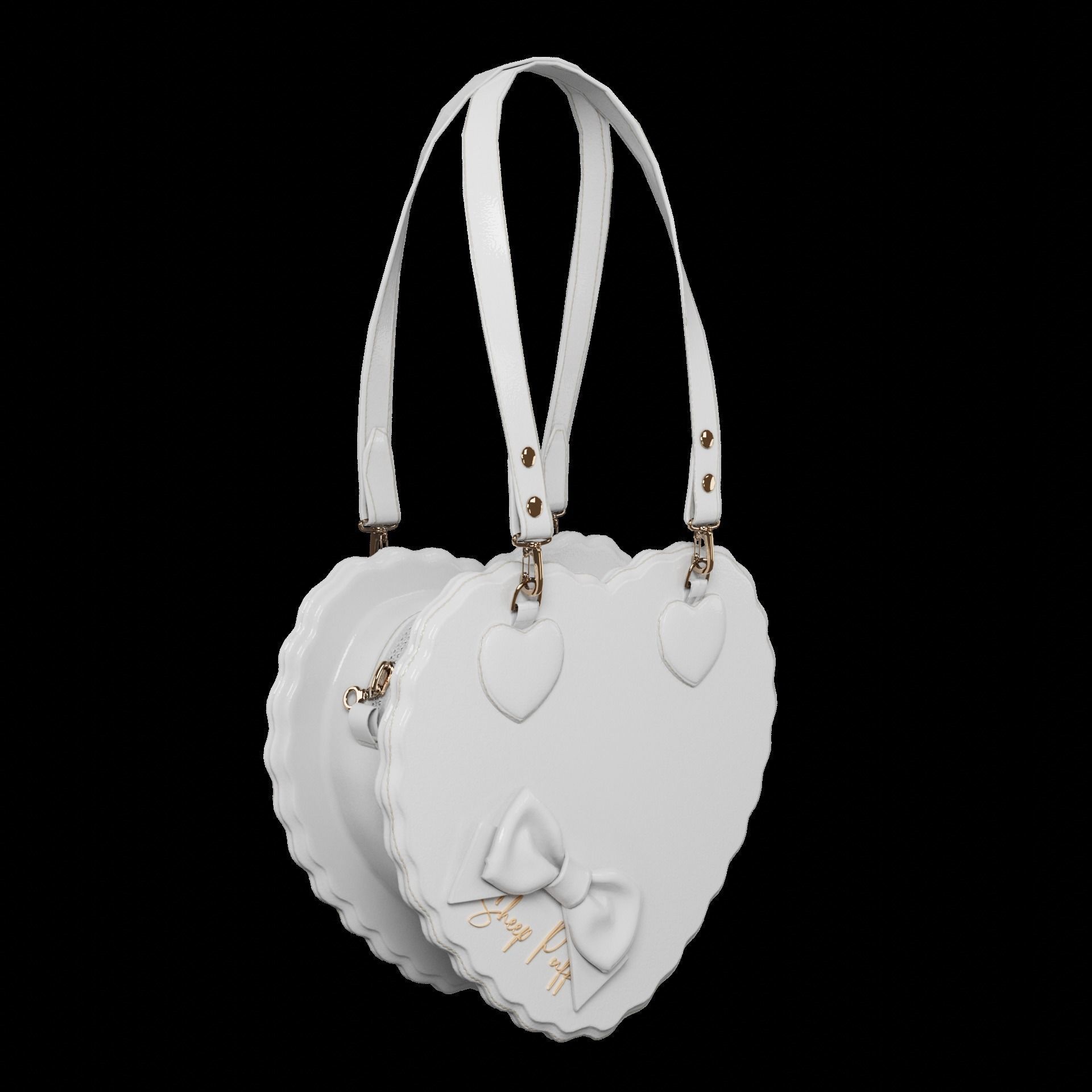 Heart bags 3D Model Collection_36
