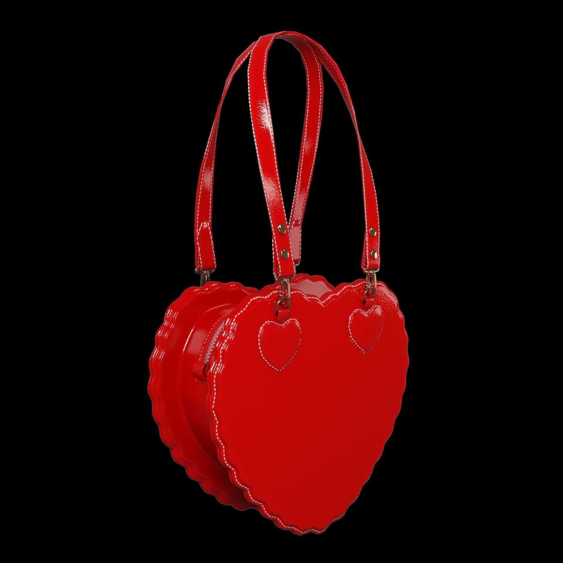 Heart bags 3D Model Collection_31