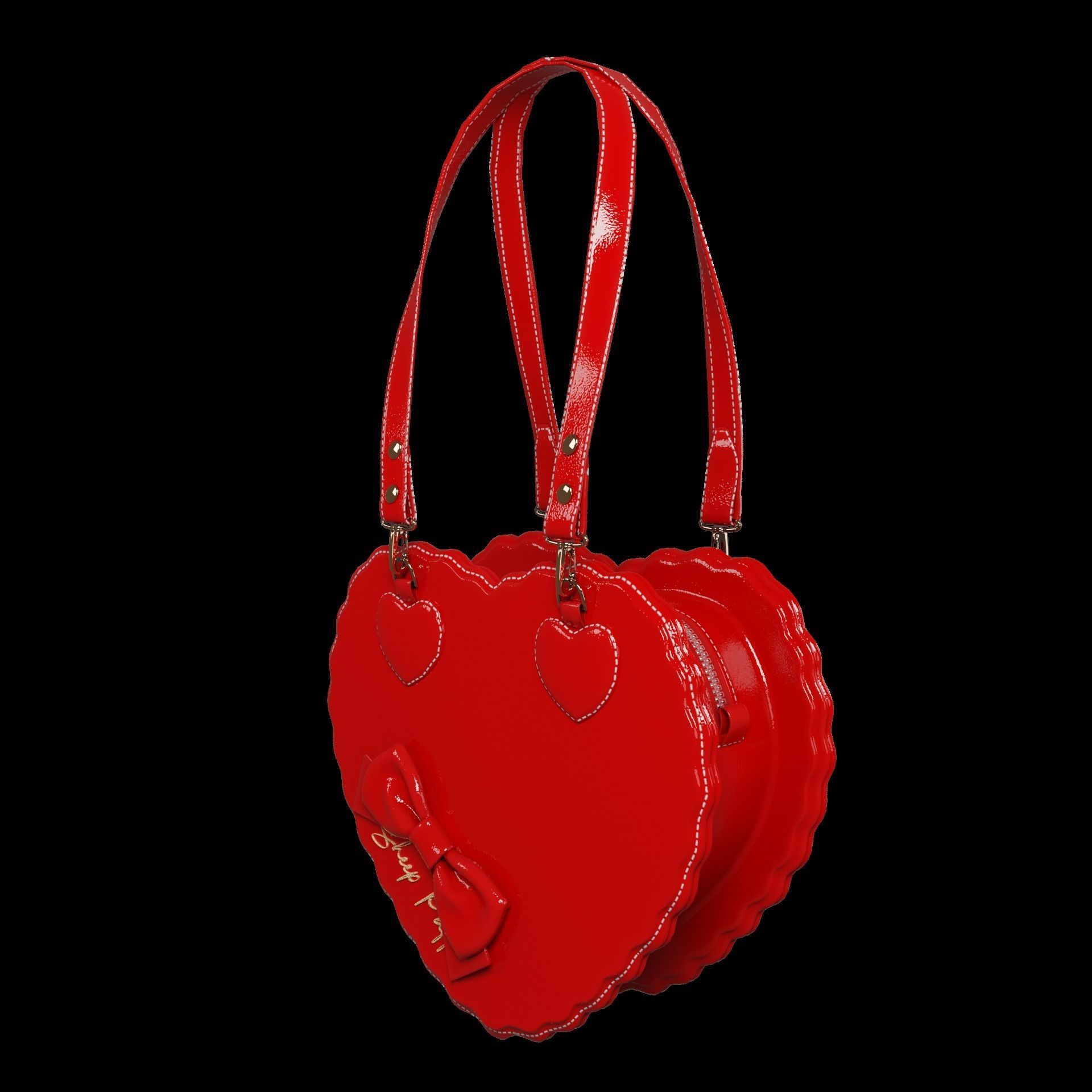 Heart bags 3D Model Collection_33