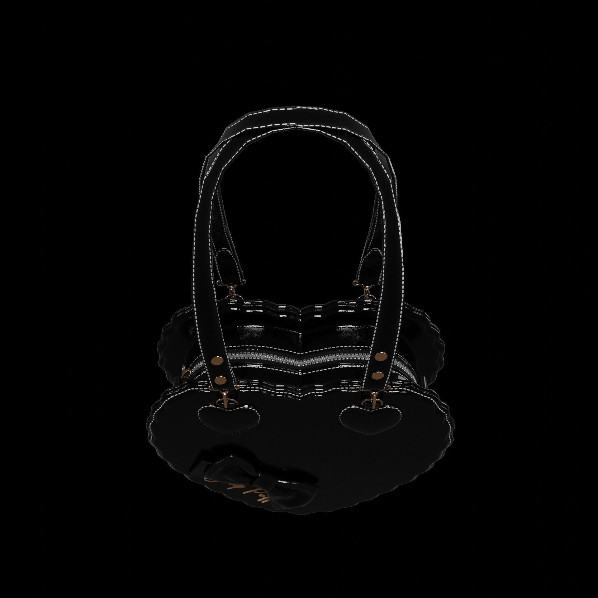 Heart bags 3D Model Collection_11