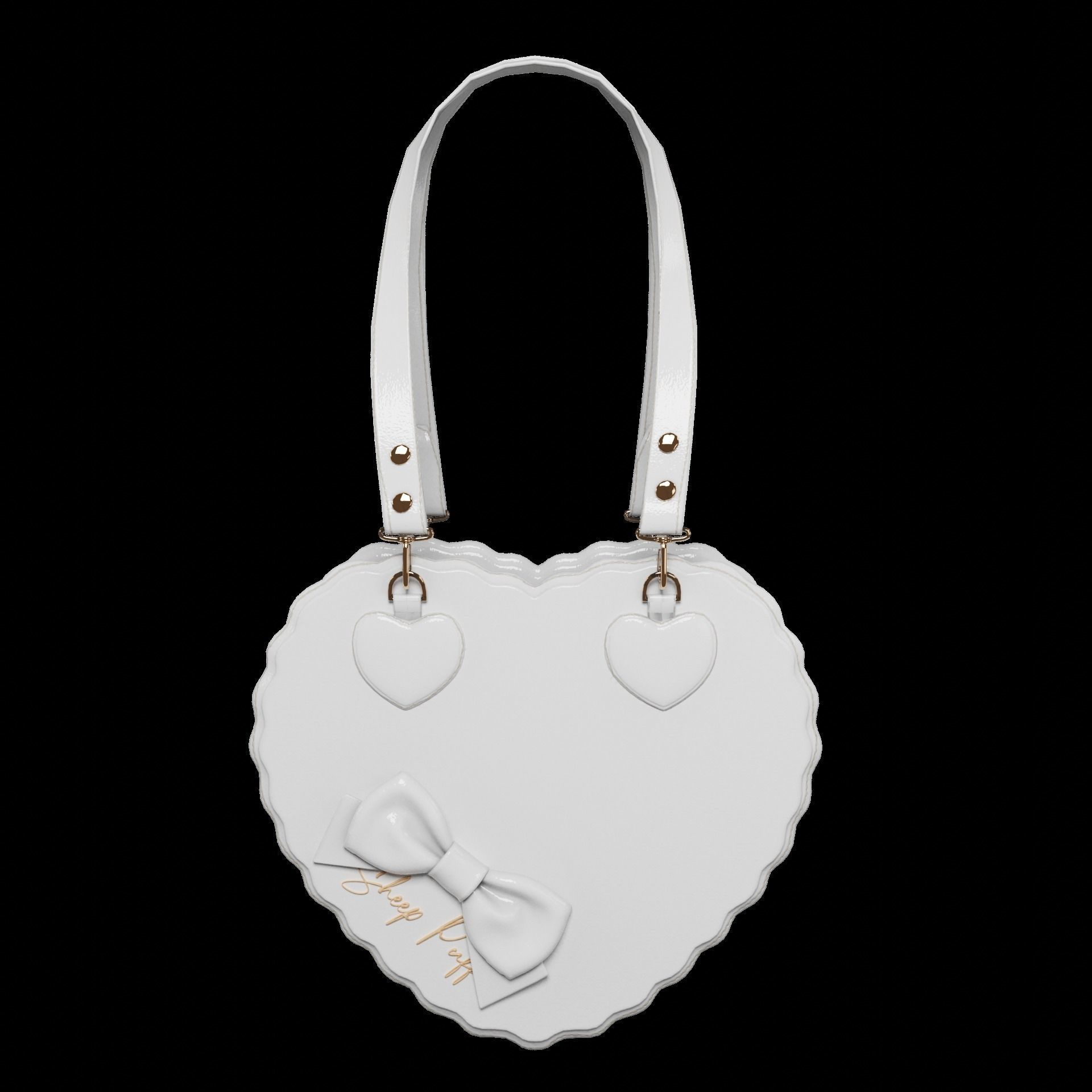 Heart bags 3D Model Collection_35