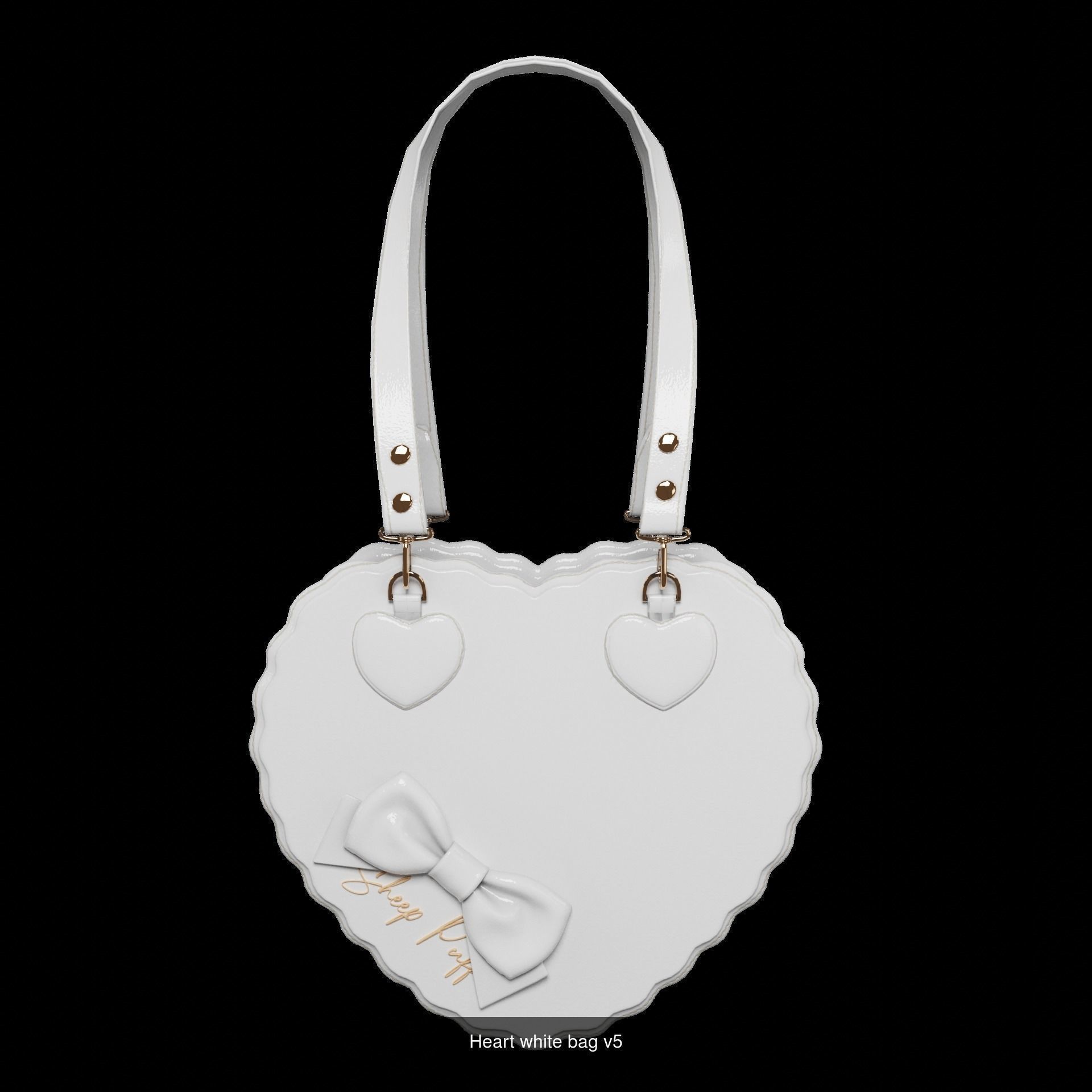 Heart bags 3D Model Collection_4