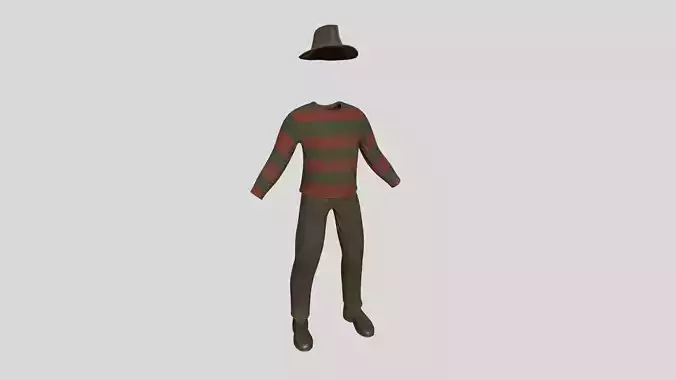 Freddy Krueger Costume 02 Dirt - Character Design Fashion