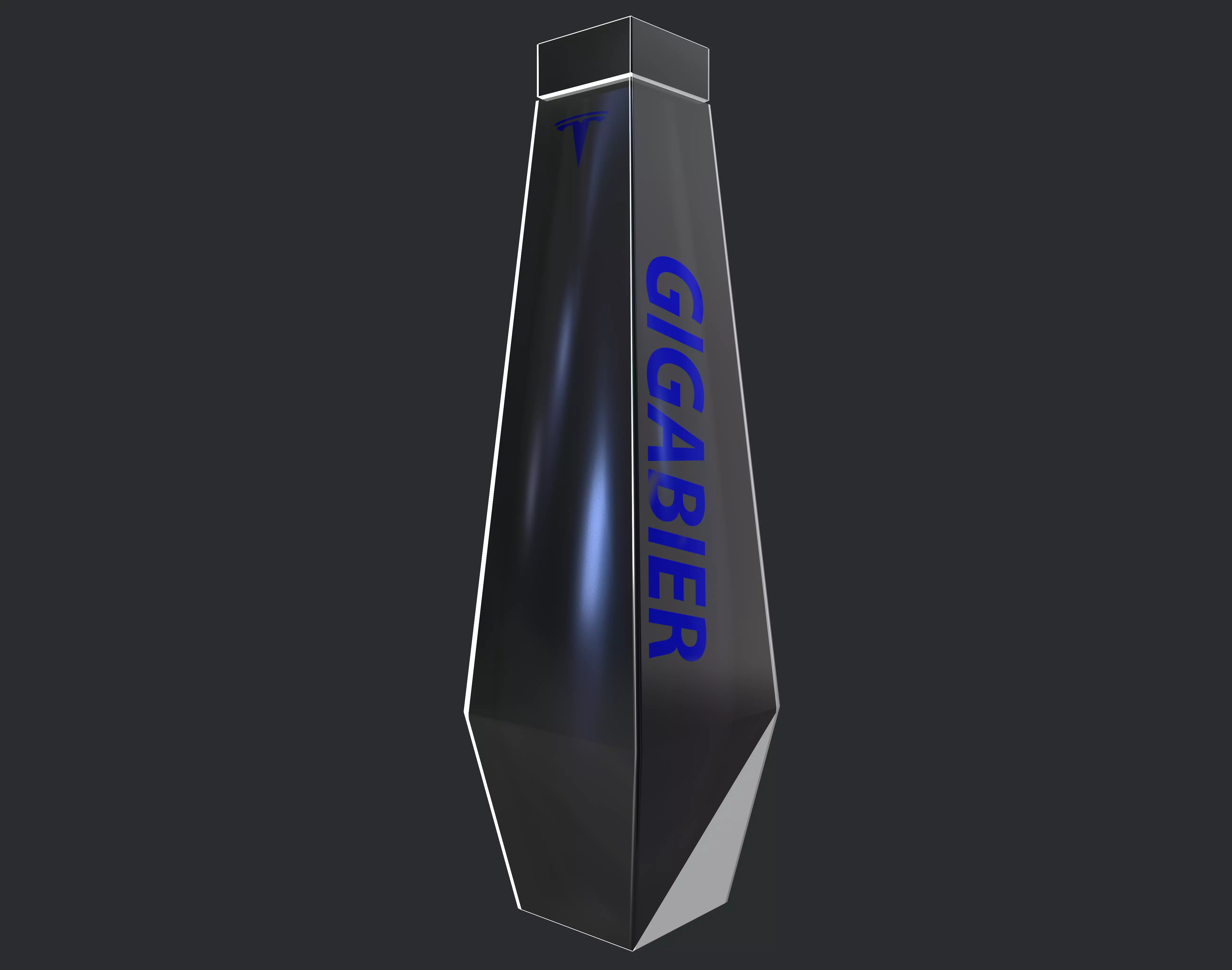 Tesla Gigabier Low-poly 3D model