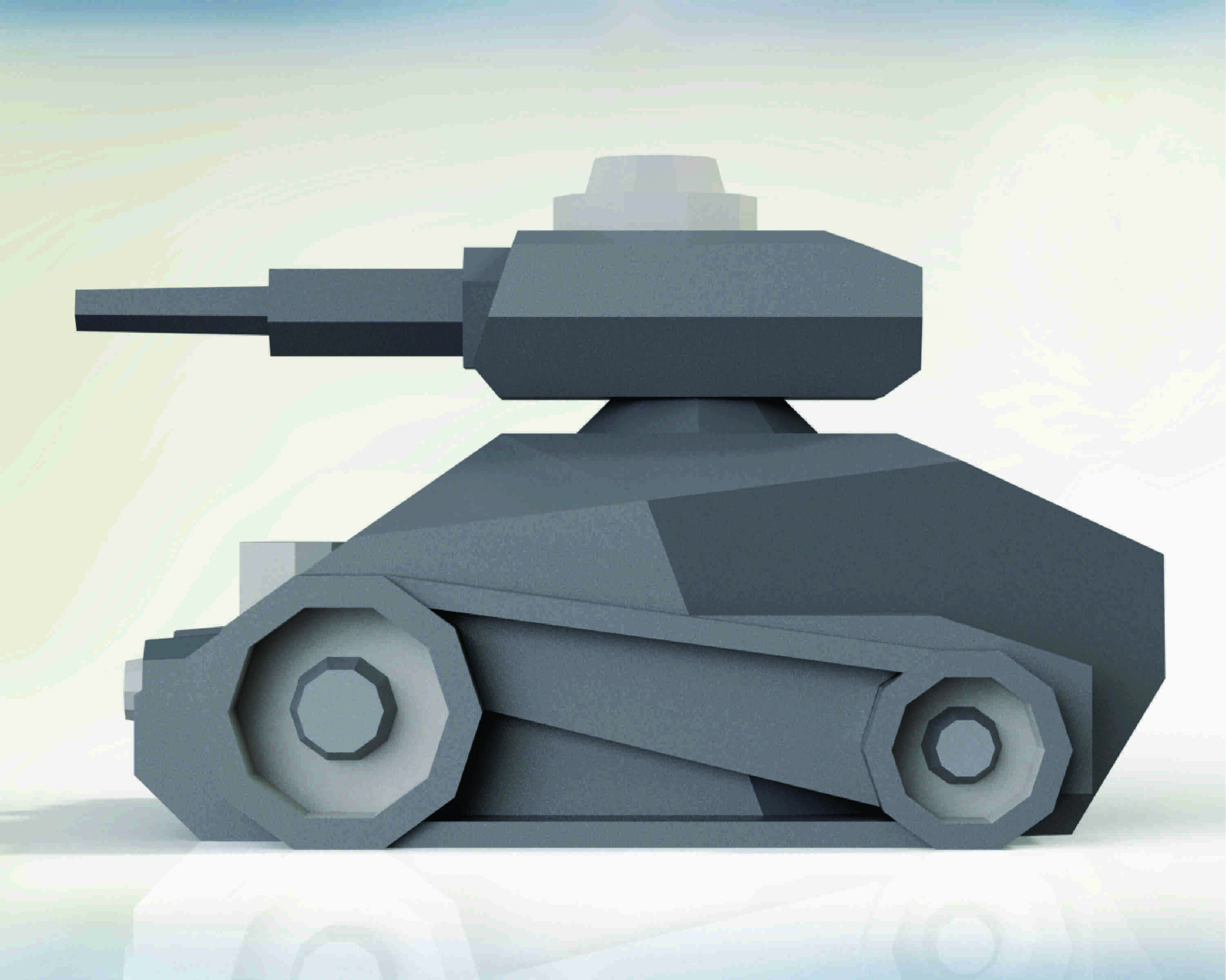 WW II  TANK 3D print model_5