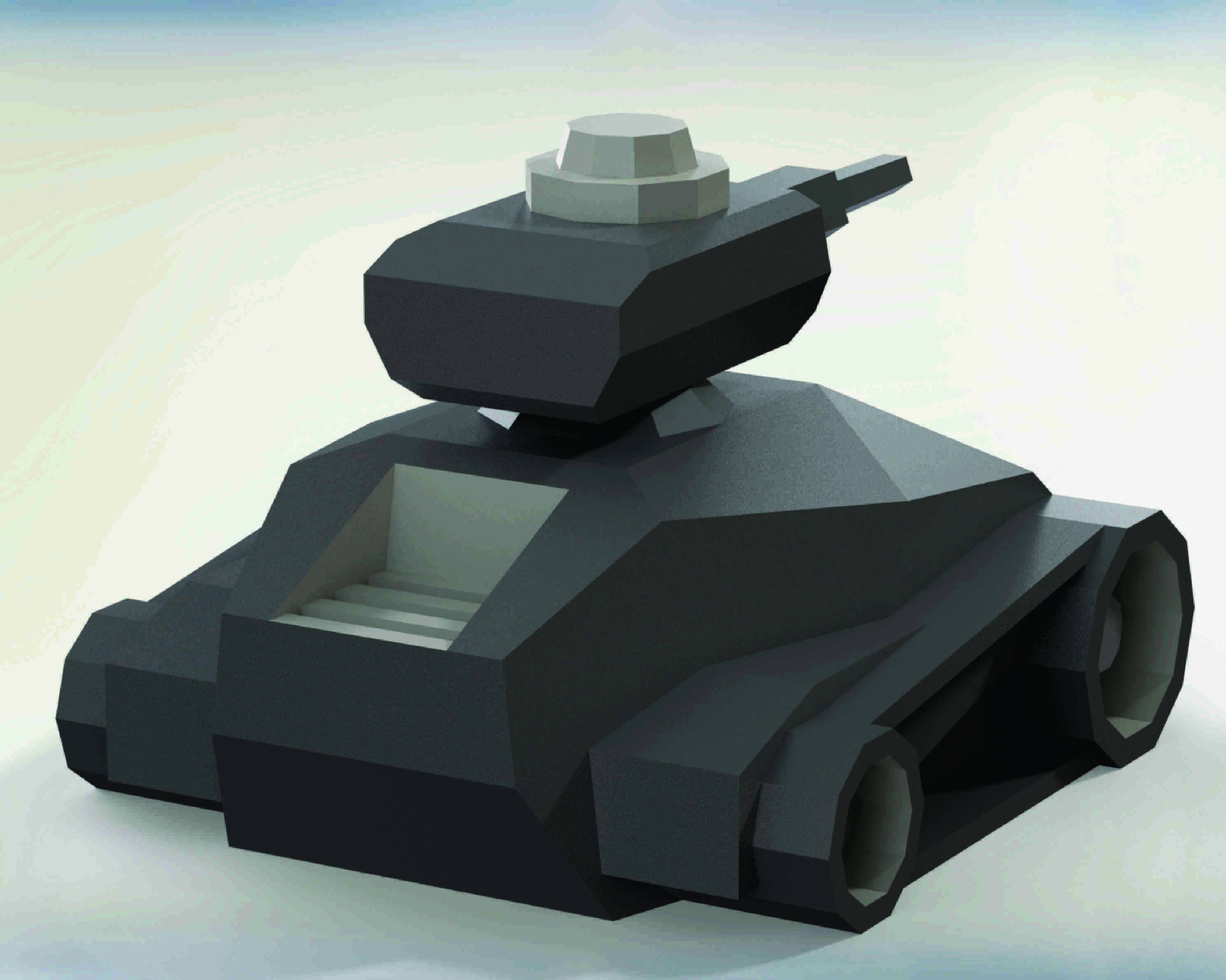 WW II  TANK 3D print model_3