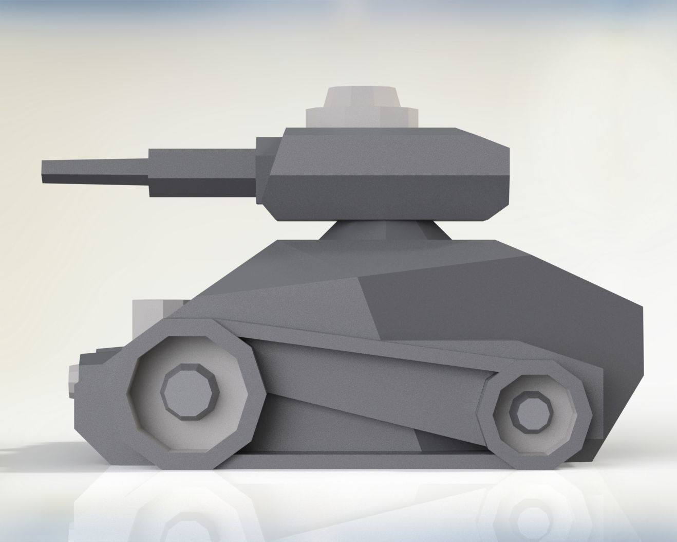 WW II  TANK 3D print model_9