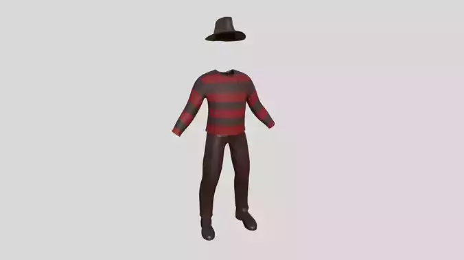 Freddy Krueger Costume 05 Cartoon - Character Design Fashion