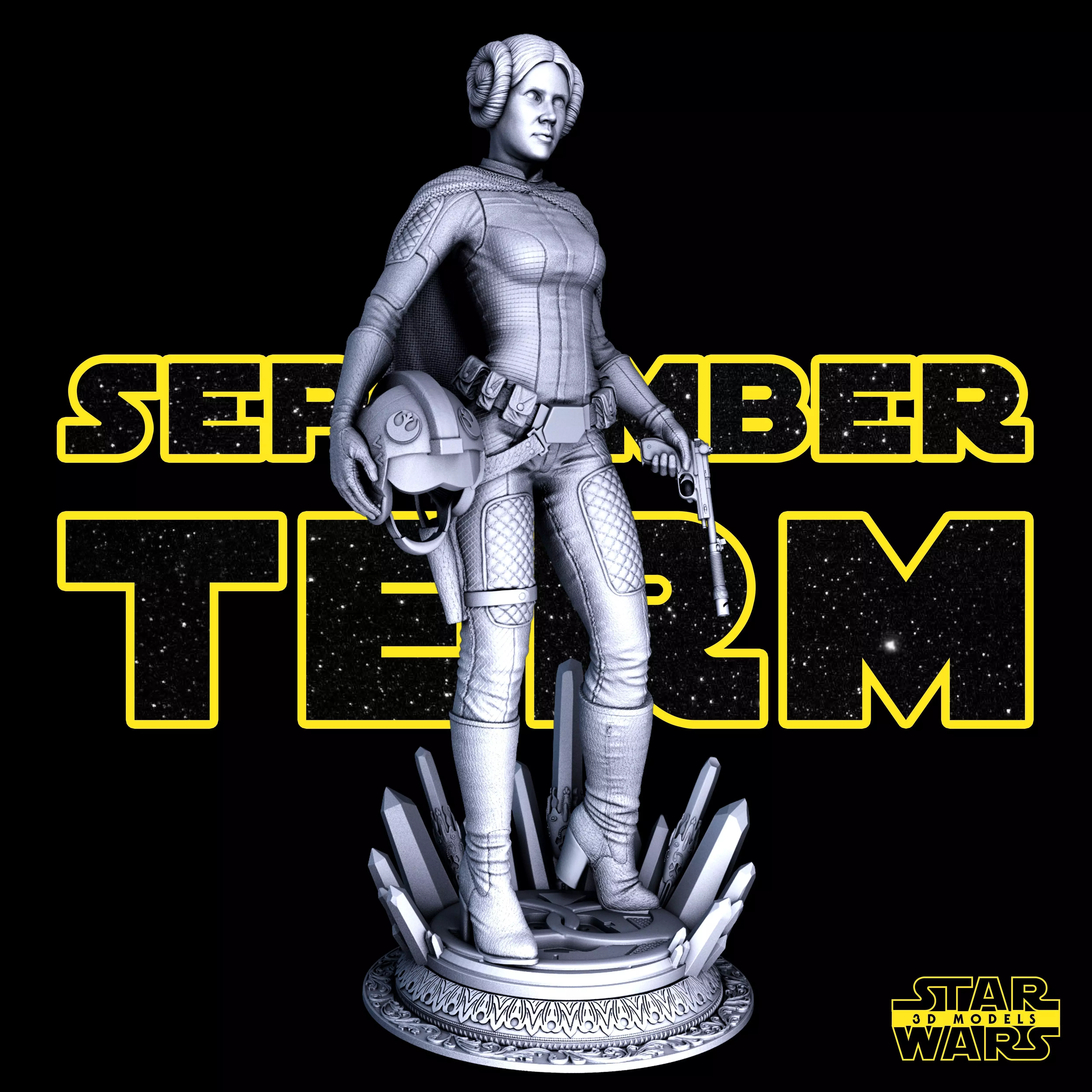 Leia Sculpture  - Tested and Ready for 3D printing 3D print model_0