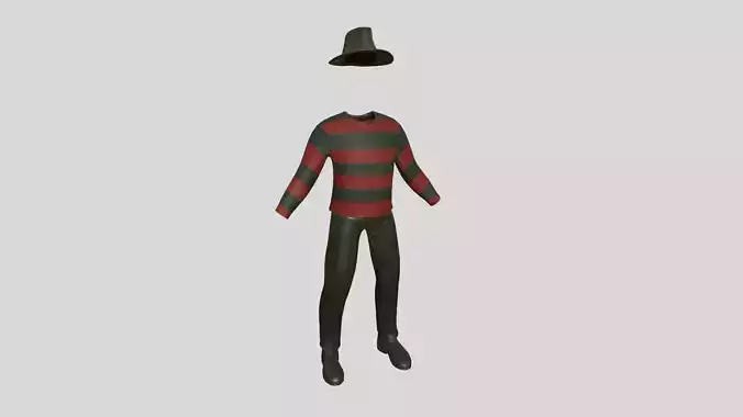 Freddy Krueger Costume 06 Cartoon - Character Design Fashion