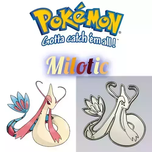 Amazing Pokemon Milotic Cookie Cutter Stamp Cake Decorating 