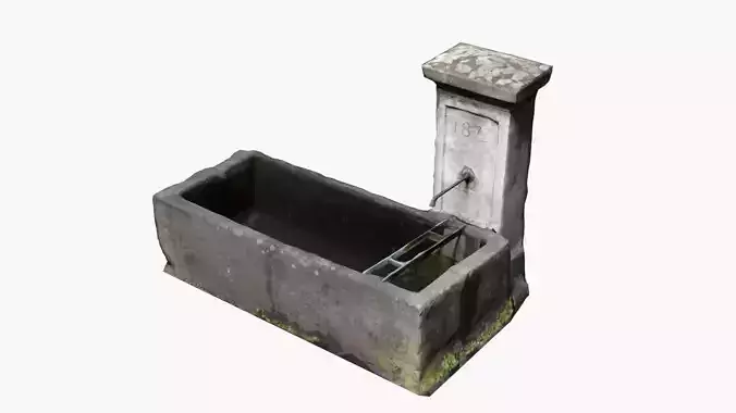 Photo-Scanned German Fountain