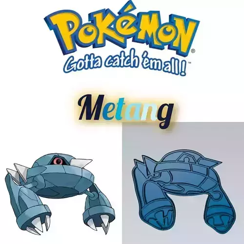 Amazing Pokemon Metang Cookie Cutter Stamp Cake Decorating 