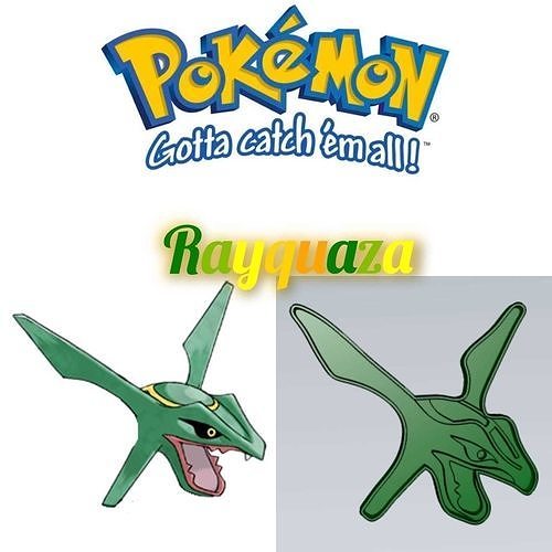 Amazing Pokemon Rayquaza Cookie Cutter Stamp Cake Decorating  3D model