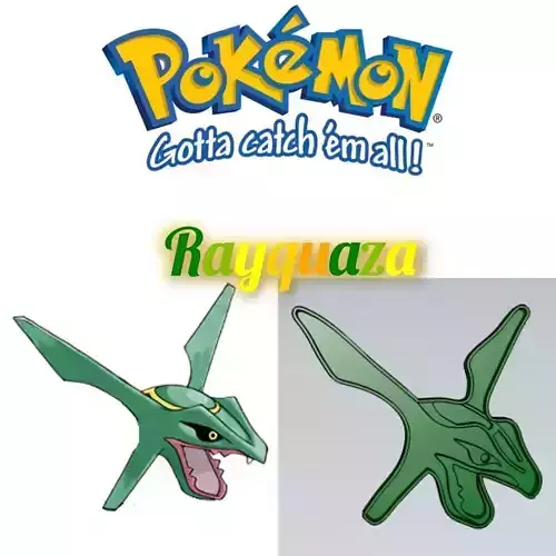 Amazing Pokemon Rayquaza Cookie Cutter Stamp Cake Decorating 
