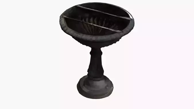 3D-Scanned small German fountain