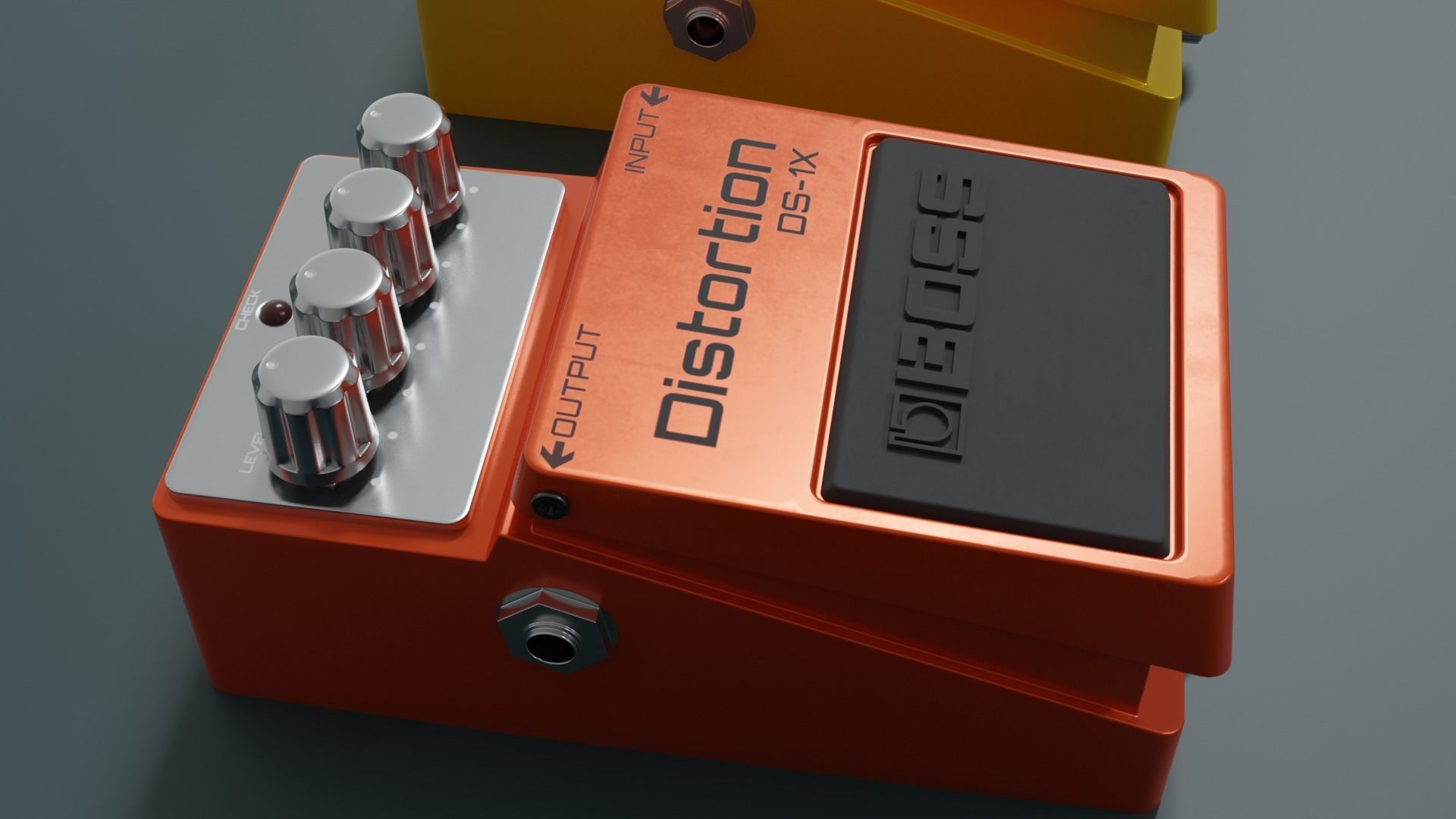 3 Guitar Pedal  3D model_5