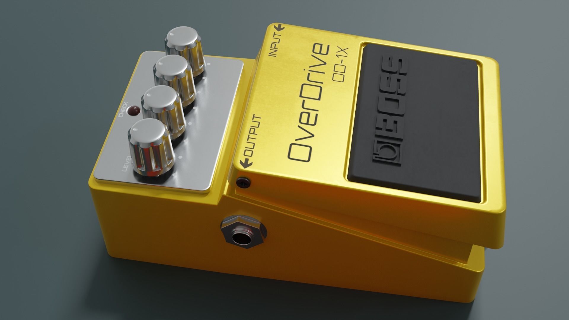 3 Guitar Pedal  3D model_4