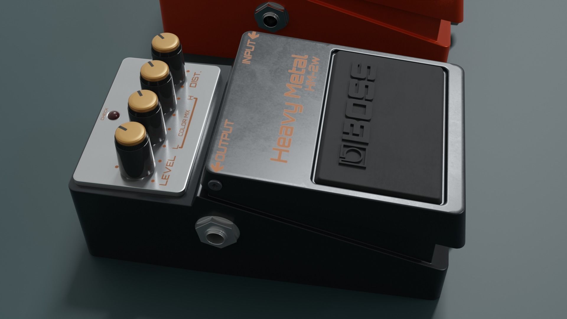 3 Guitar Pedal  3D model_6