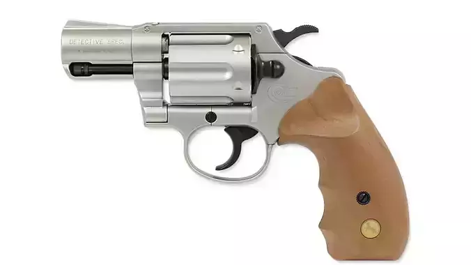 Colt Revolver 3D Model 3D model