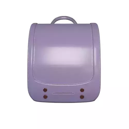student purple bag v11 3D model