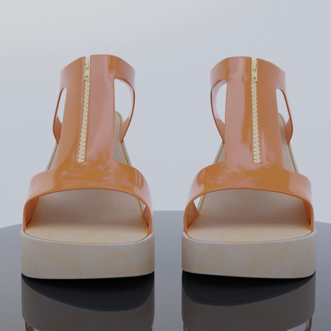 High Heel Sandals V2 3D model_2