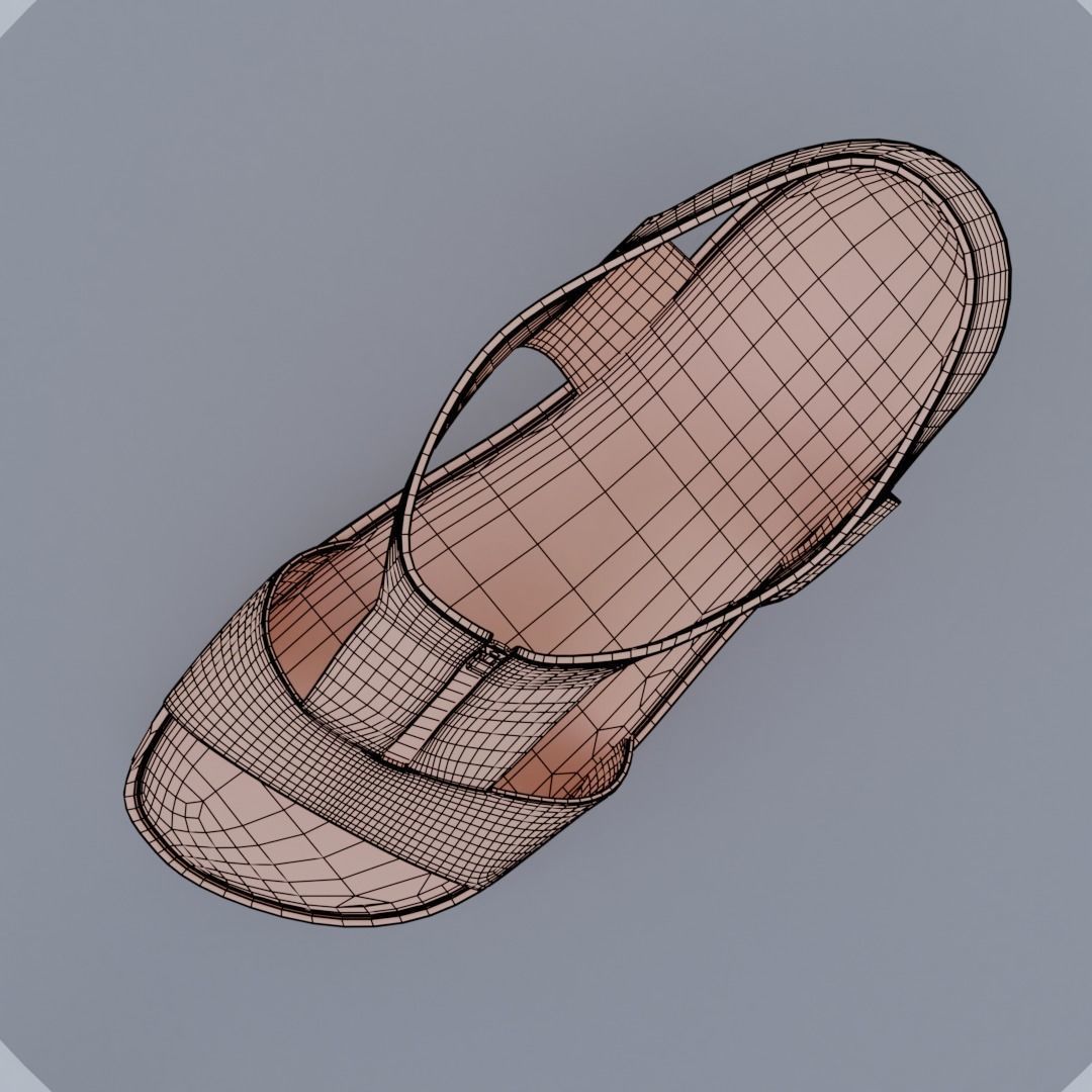 High Heel Sandals V2 3D model_8