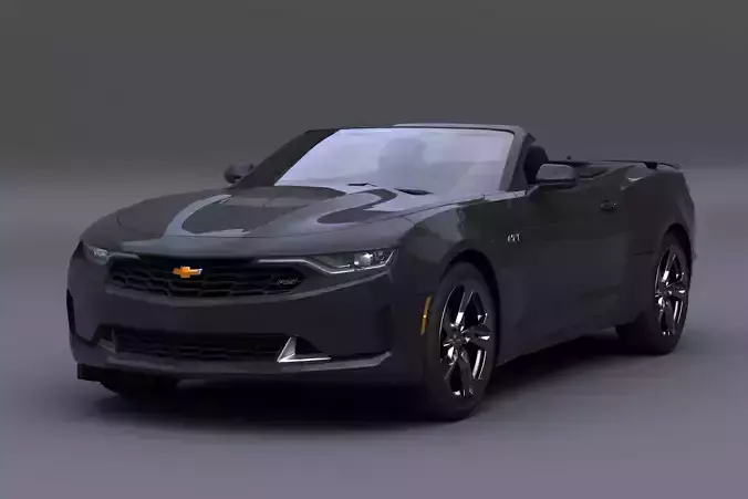 CHEVROLET CAMARO CONVERTIBLE 2022 Low-poly 3D model