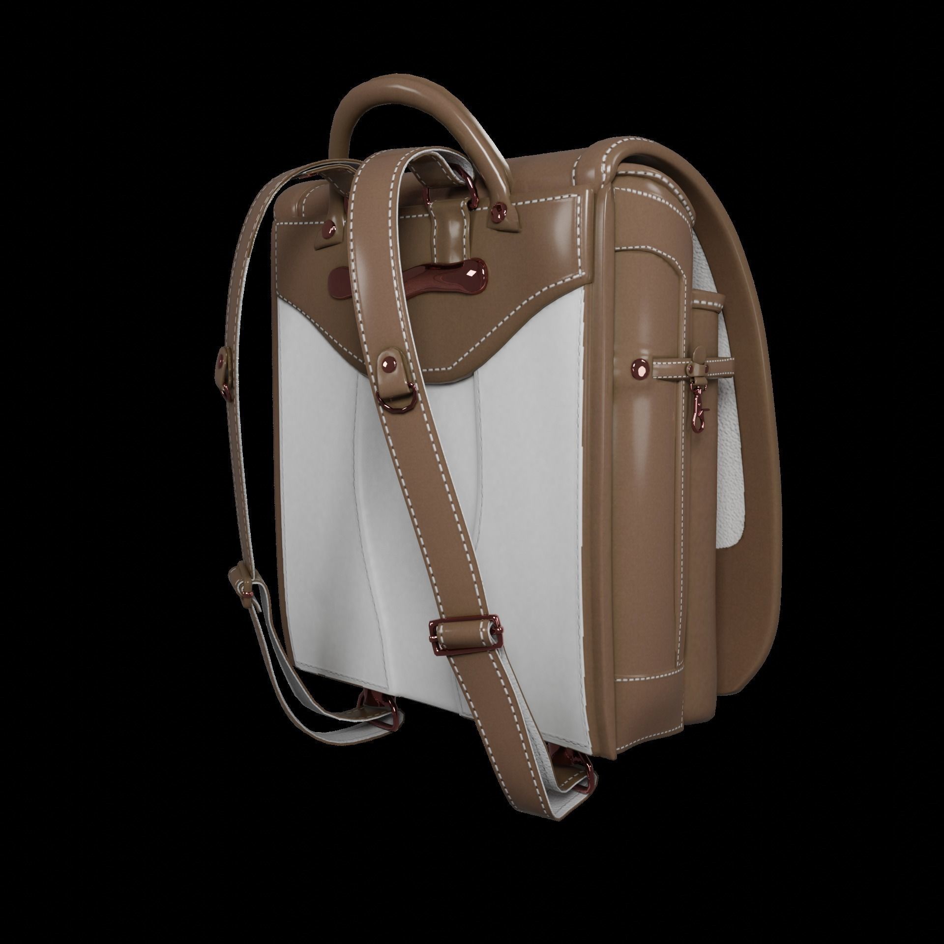 Student bag 3D Model Collection_30