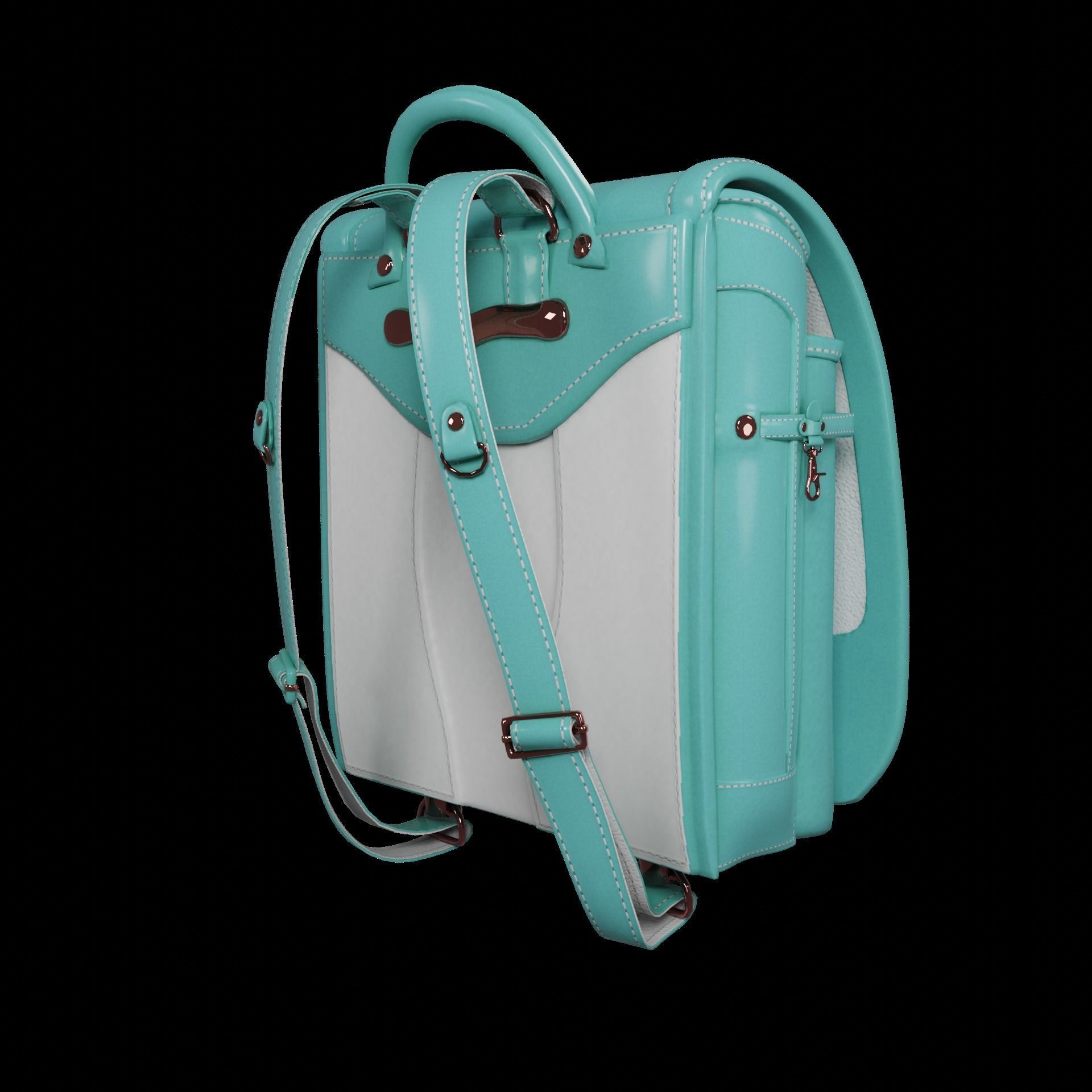 Student bag 3D Model Collection_20