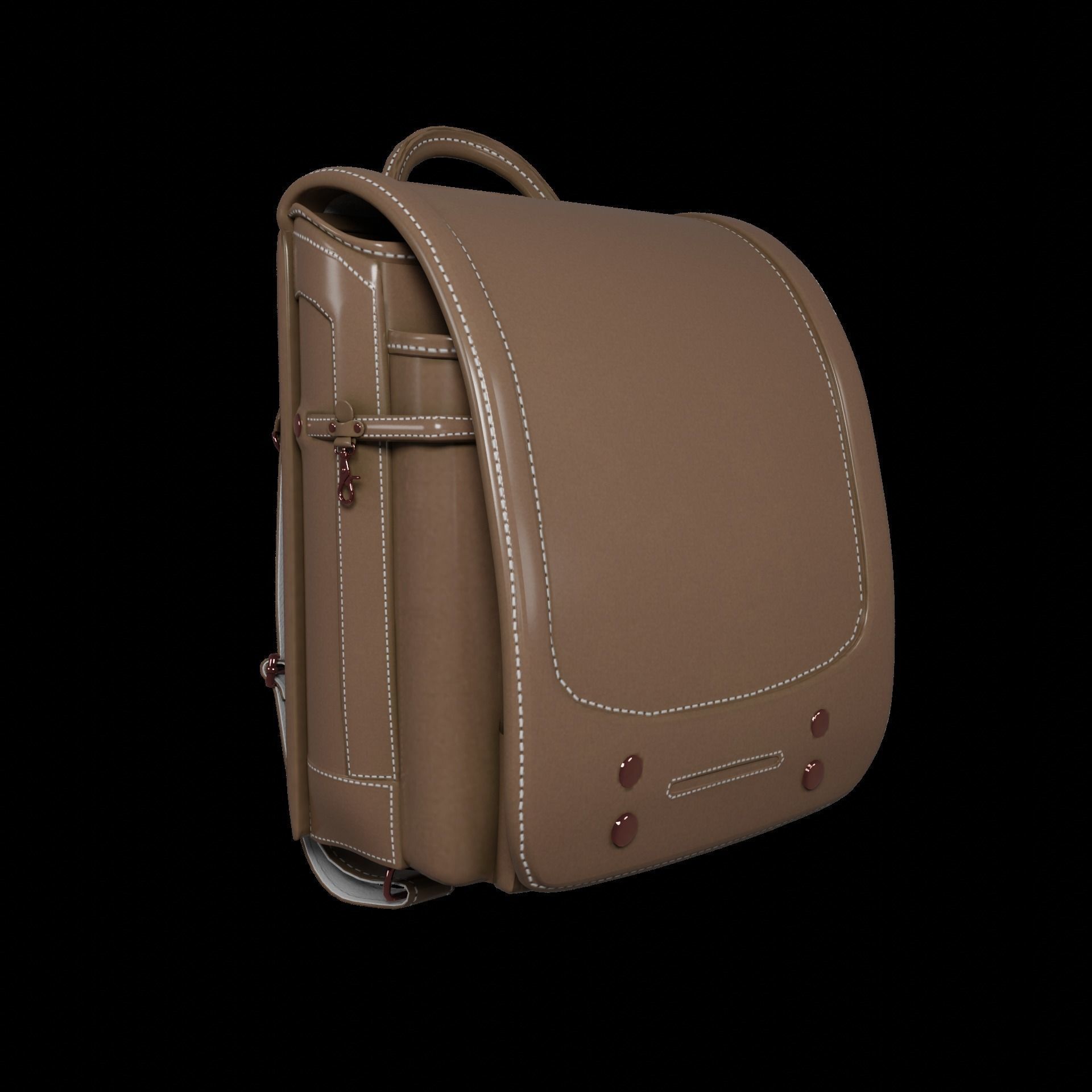 Student bag 3D Model Collection_28