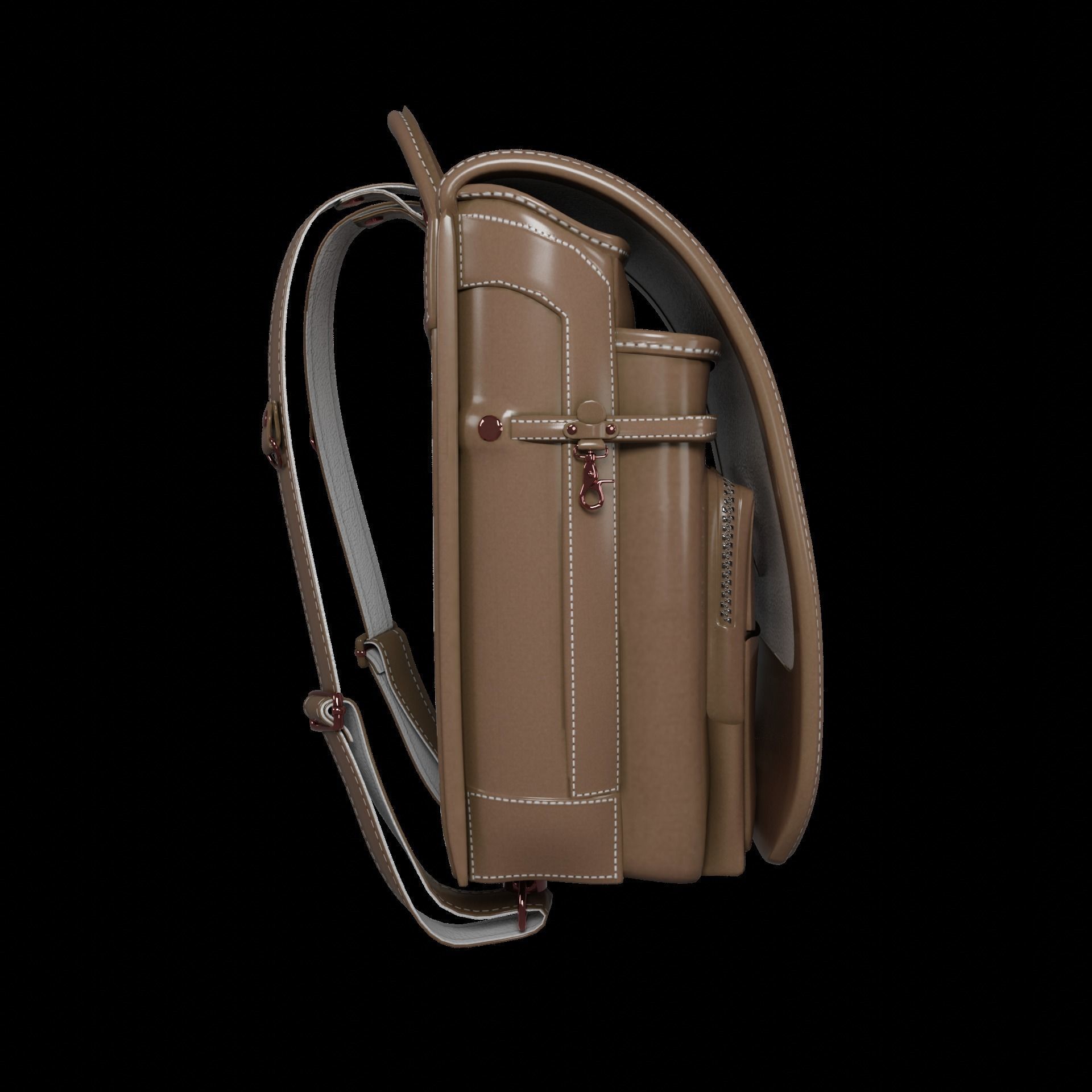 Student bag 3D Model Collection_29