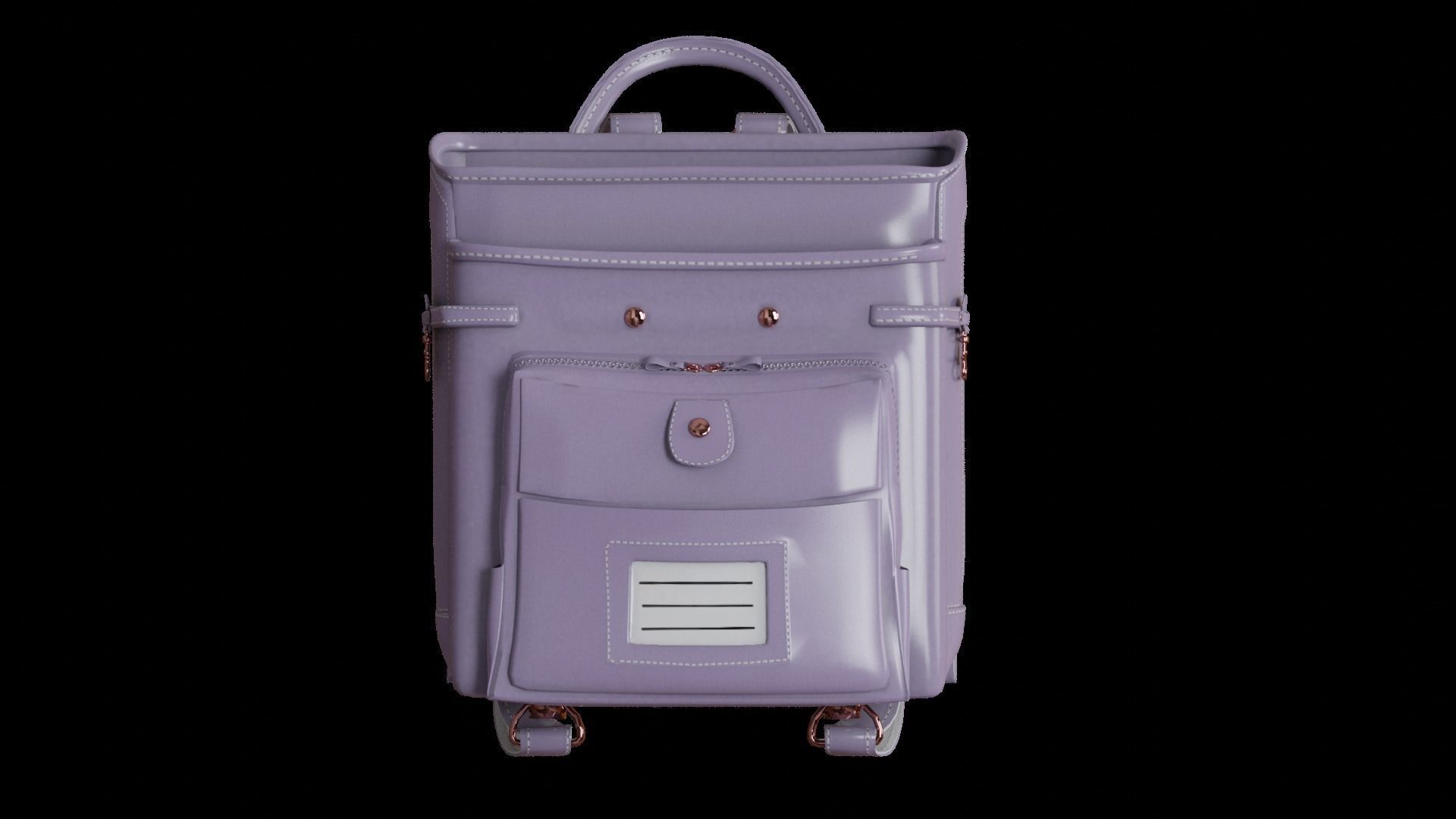Student bag 3D Model Collection_65