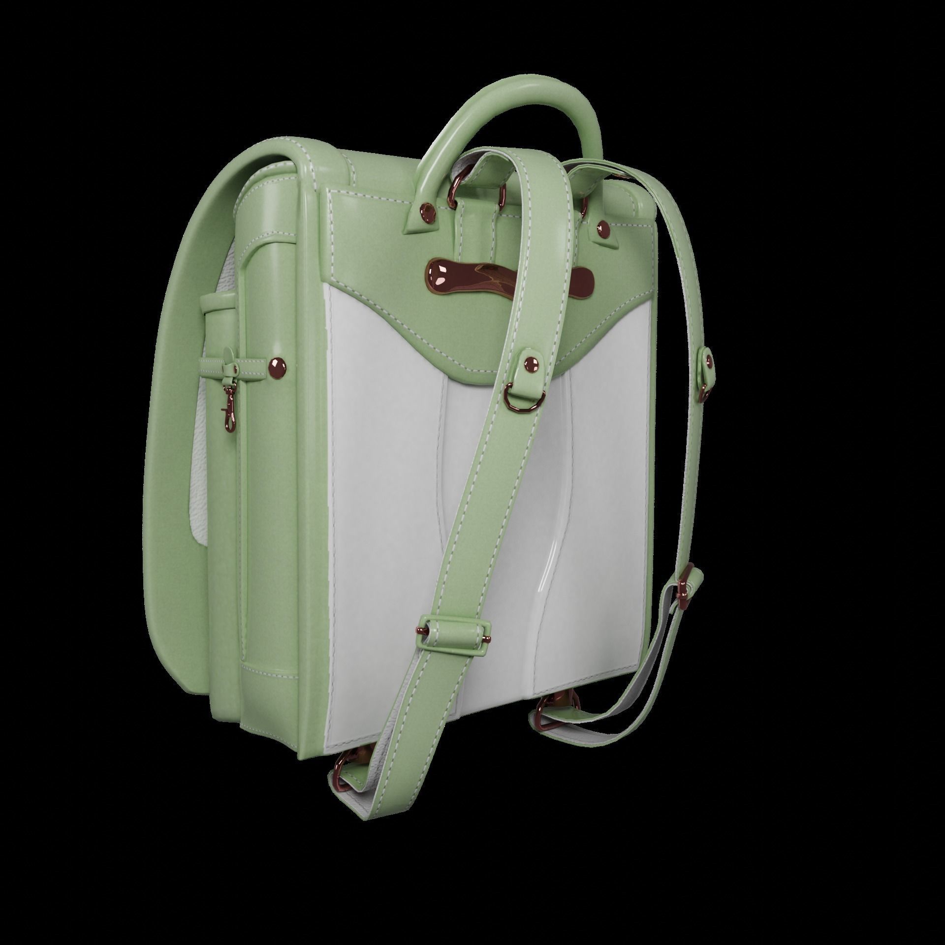 Student bag 3D Model Collection_42