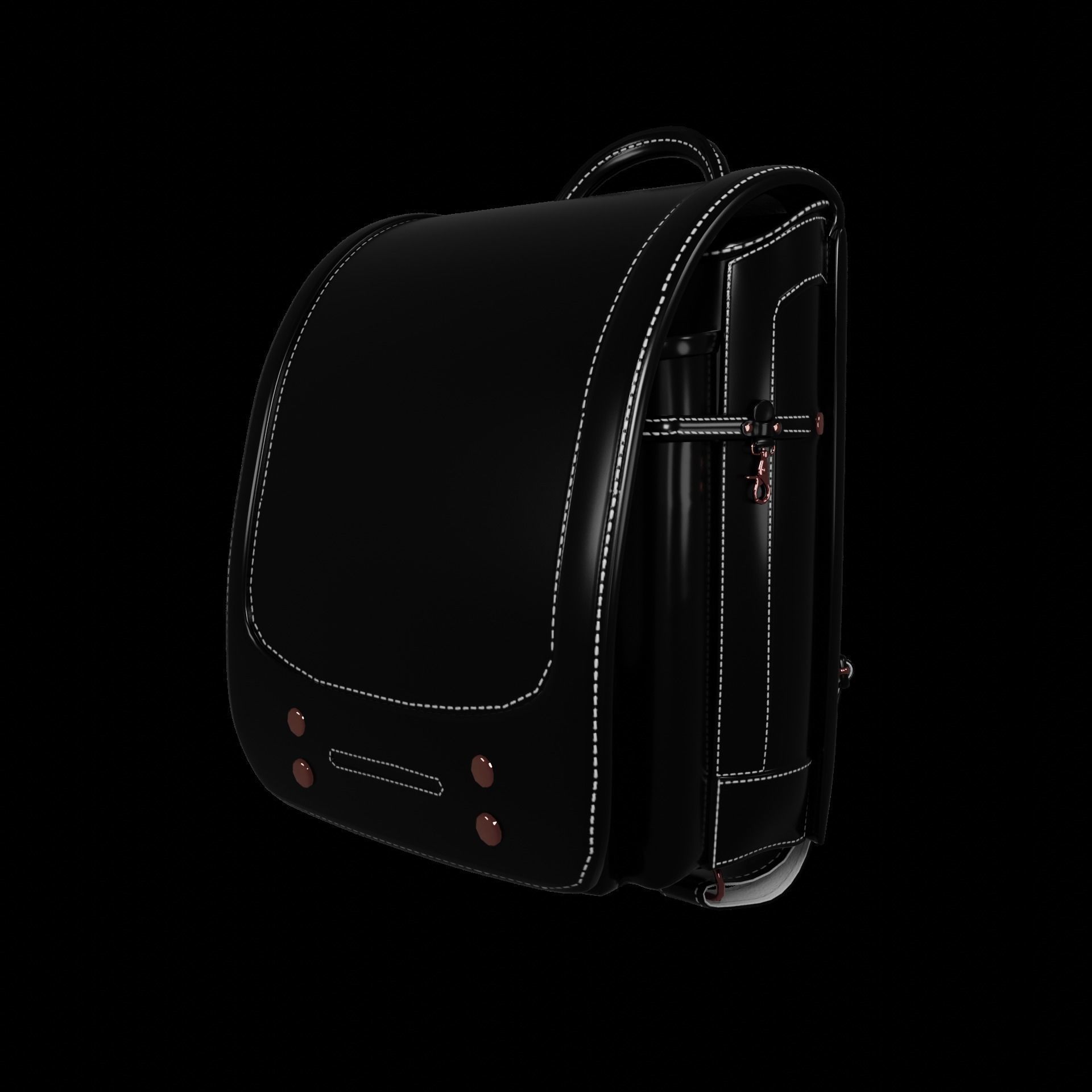 Student bag 3D Model Collection_14
