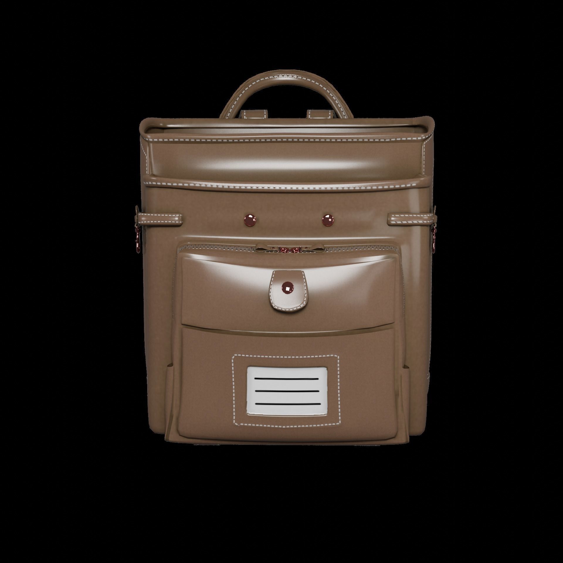 Student bag 3D Model Collection_35