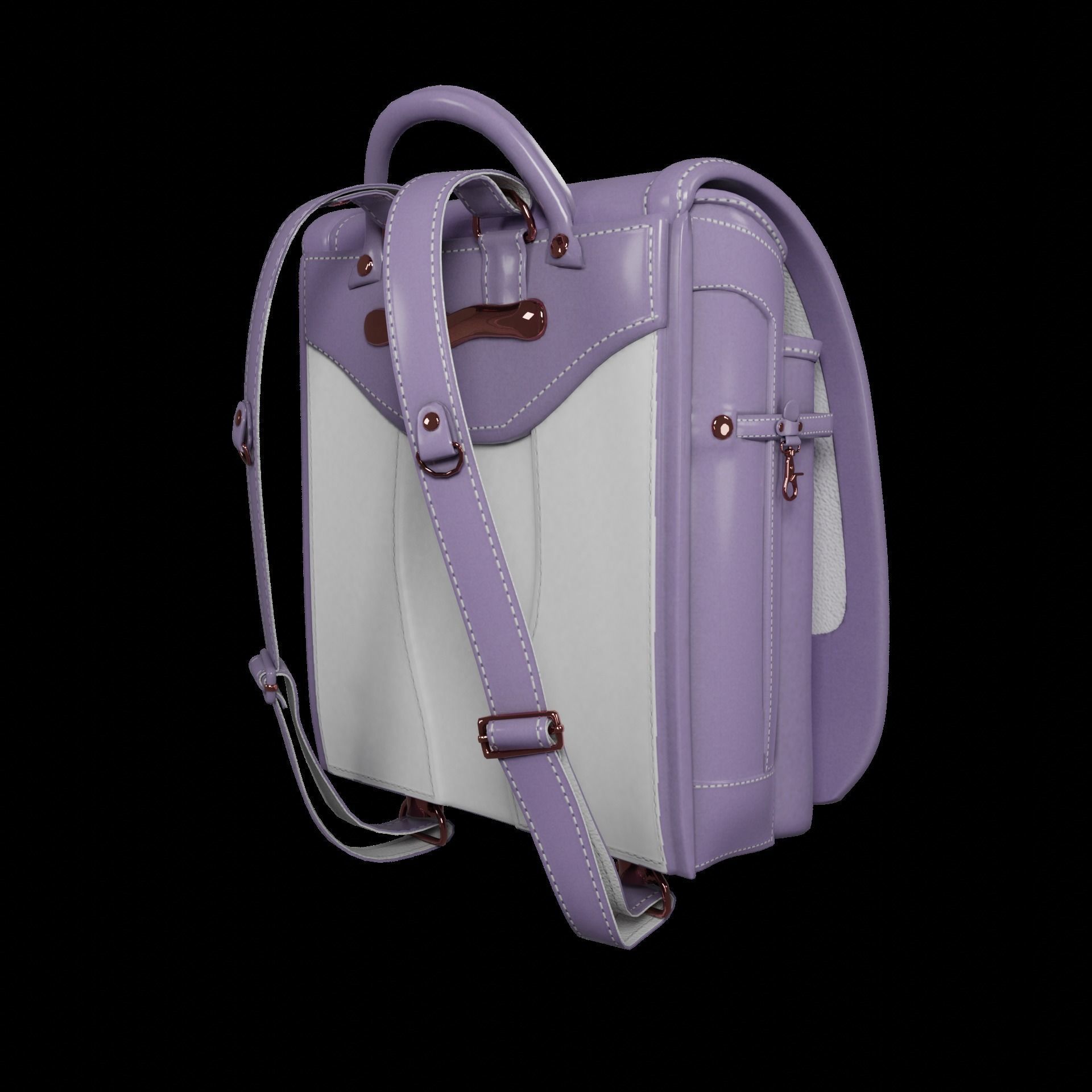 Student bag 3D Model Collection_60