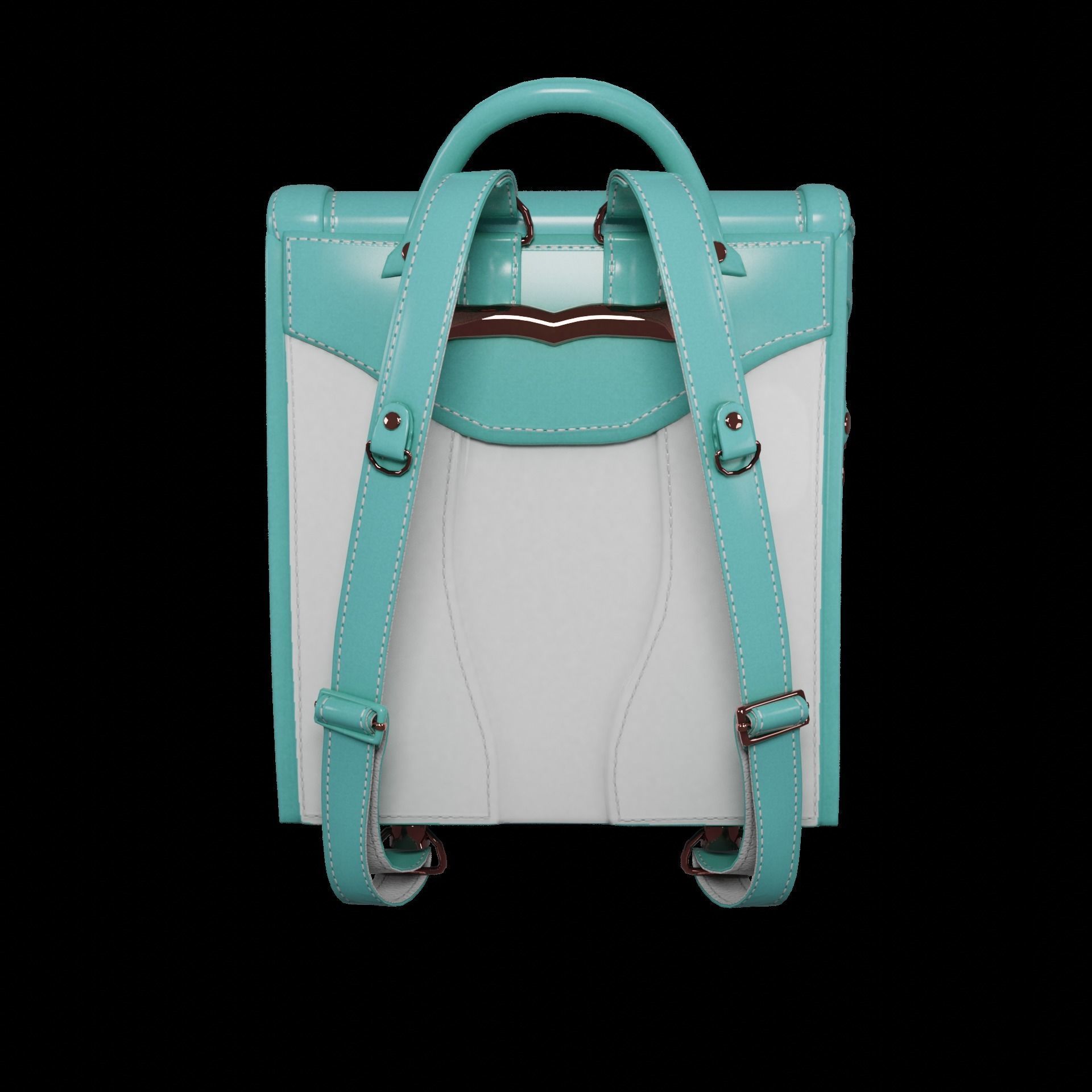 Student bag 3D Model Collection_21
