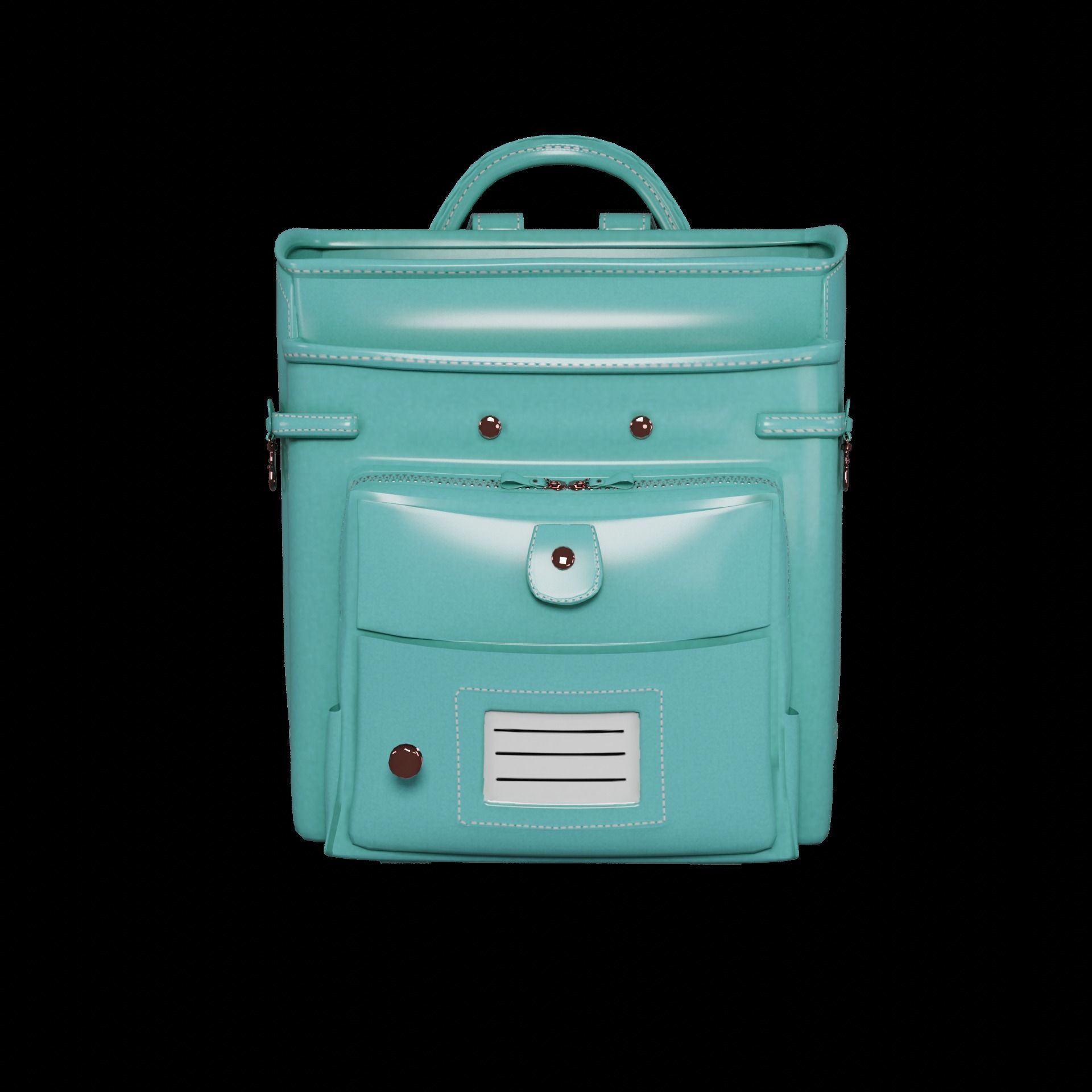 Student bag 3D Model Collection_25