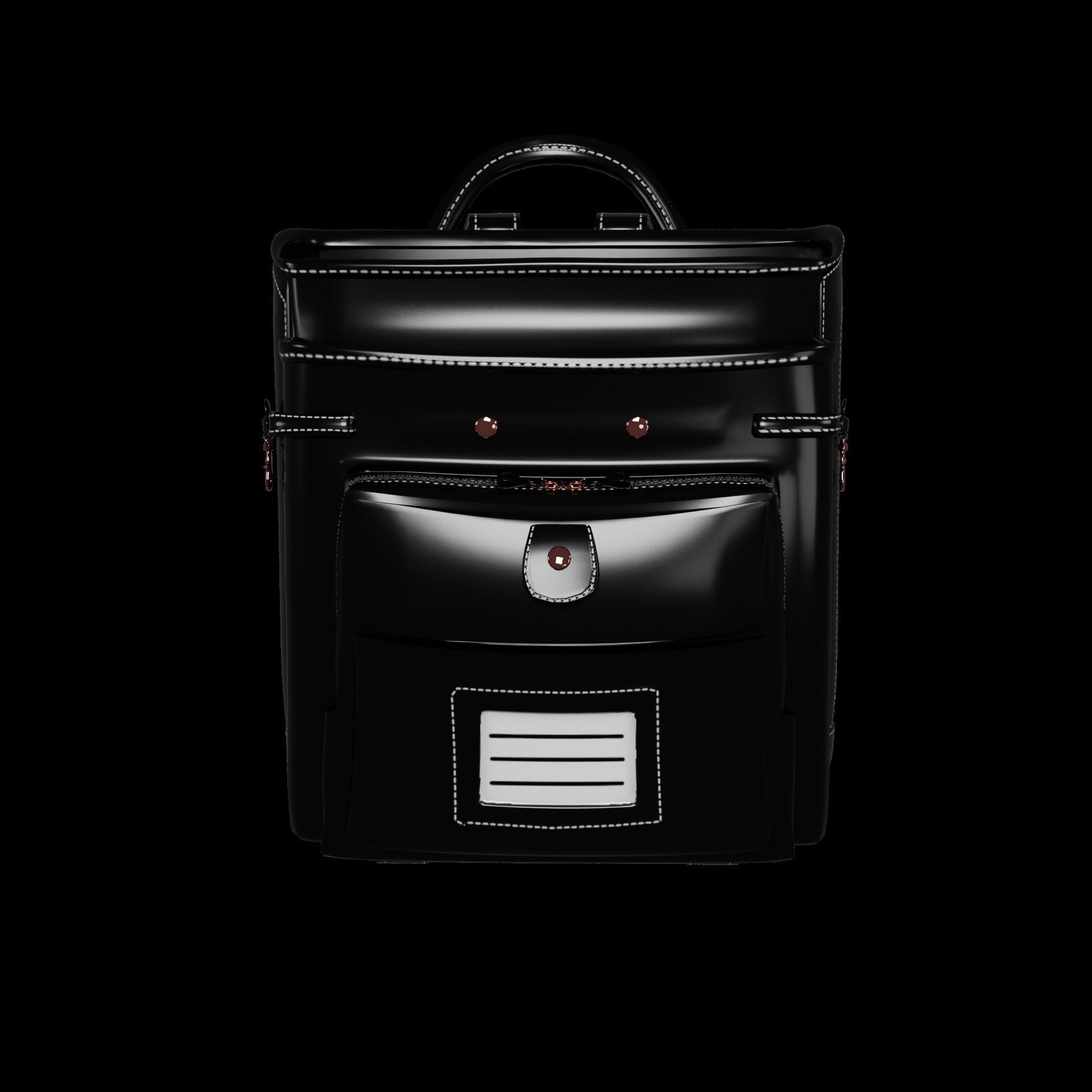 Student bag 3D Model Collection_15