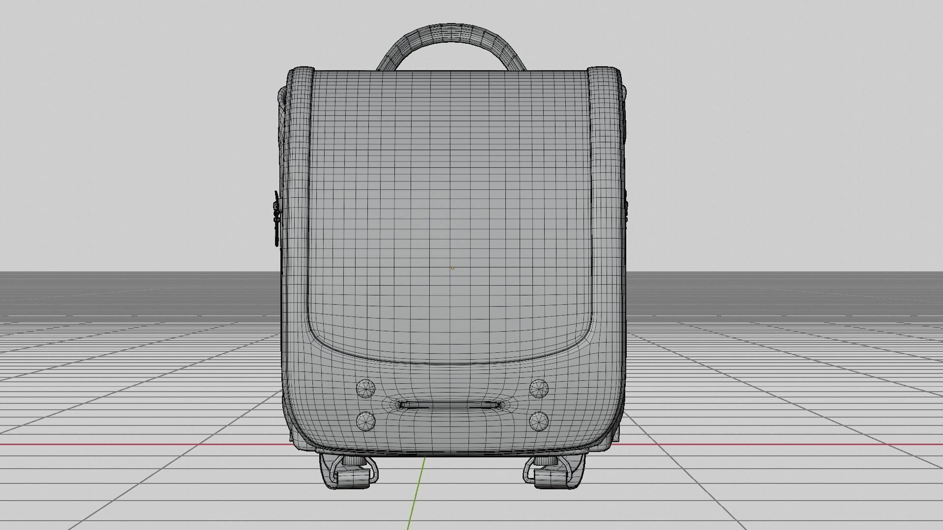 Student bag 3D Model Collection_5