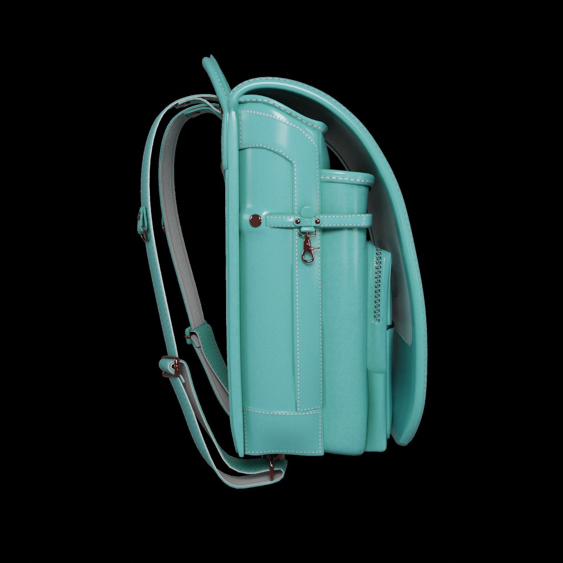 Student bag 3D Model Collection_19