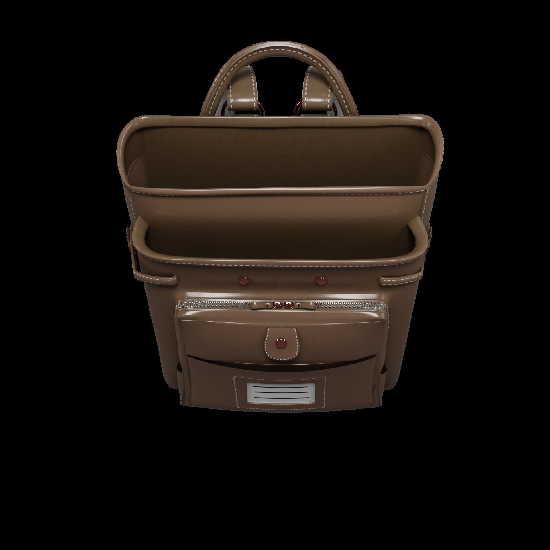 Student bag 3D Model Collection_36
