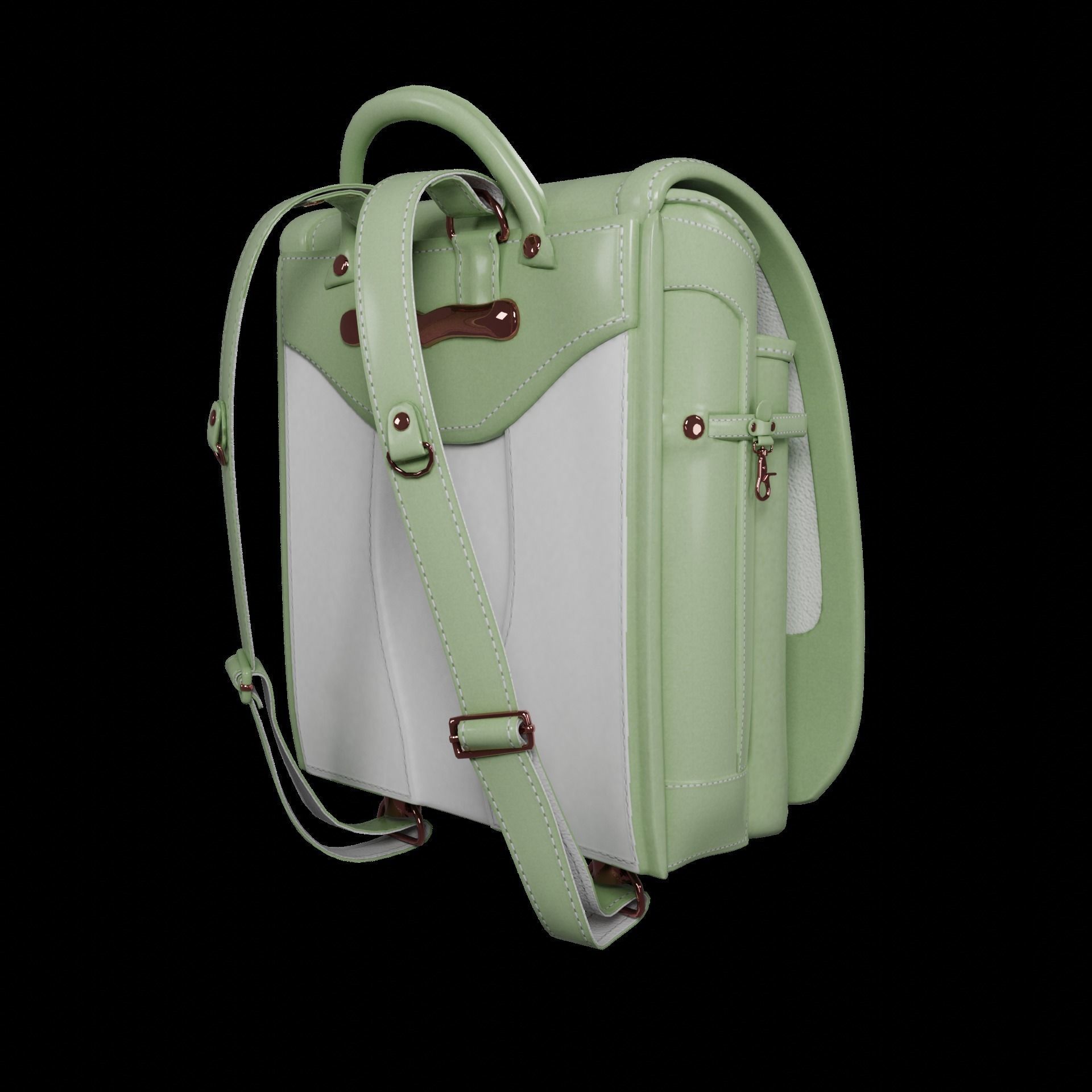 Student bag 3D Model Collection_40