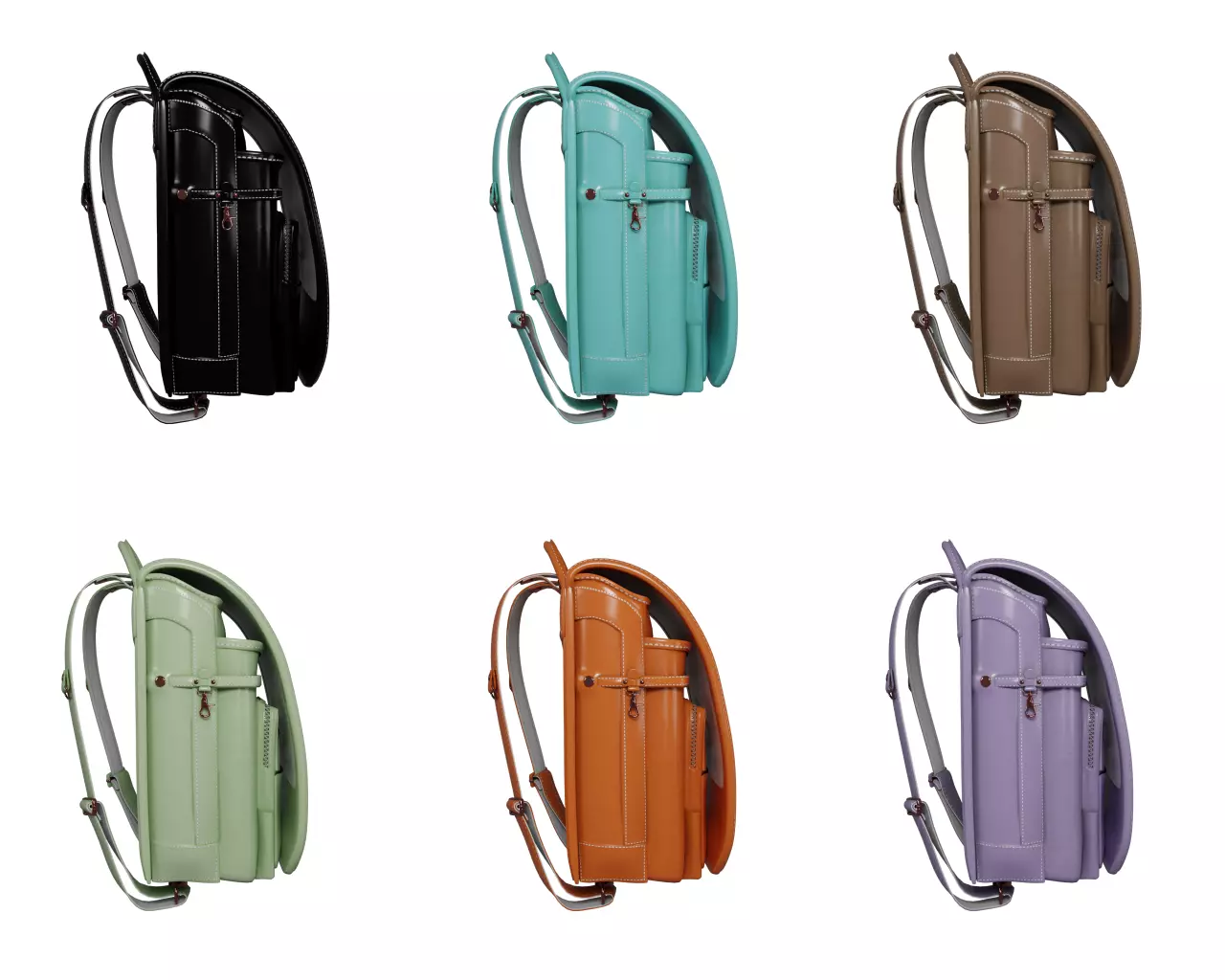 Student bag 3D Model Collection_0