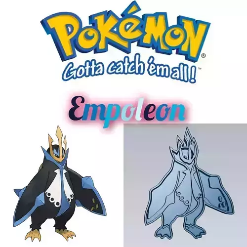 Amazing Pokemon Empoleon Cookie Cutter Stamp Cake Decorating  3D model