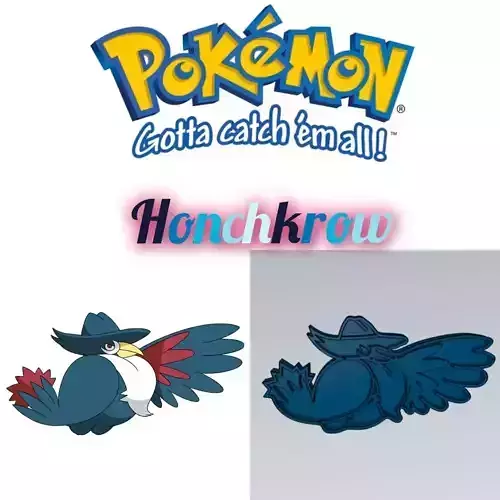 Amazing Pokemon Honchkrow Cookie Cutter Stamp Cake Decorating 