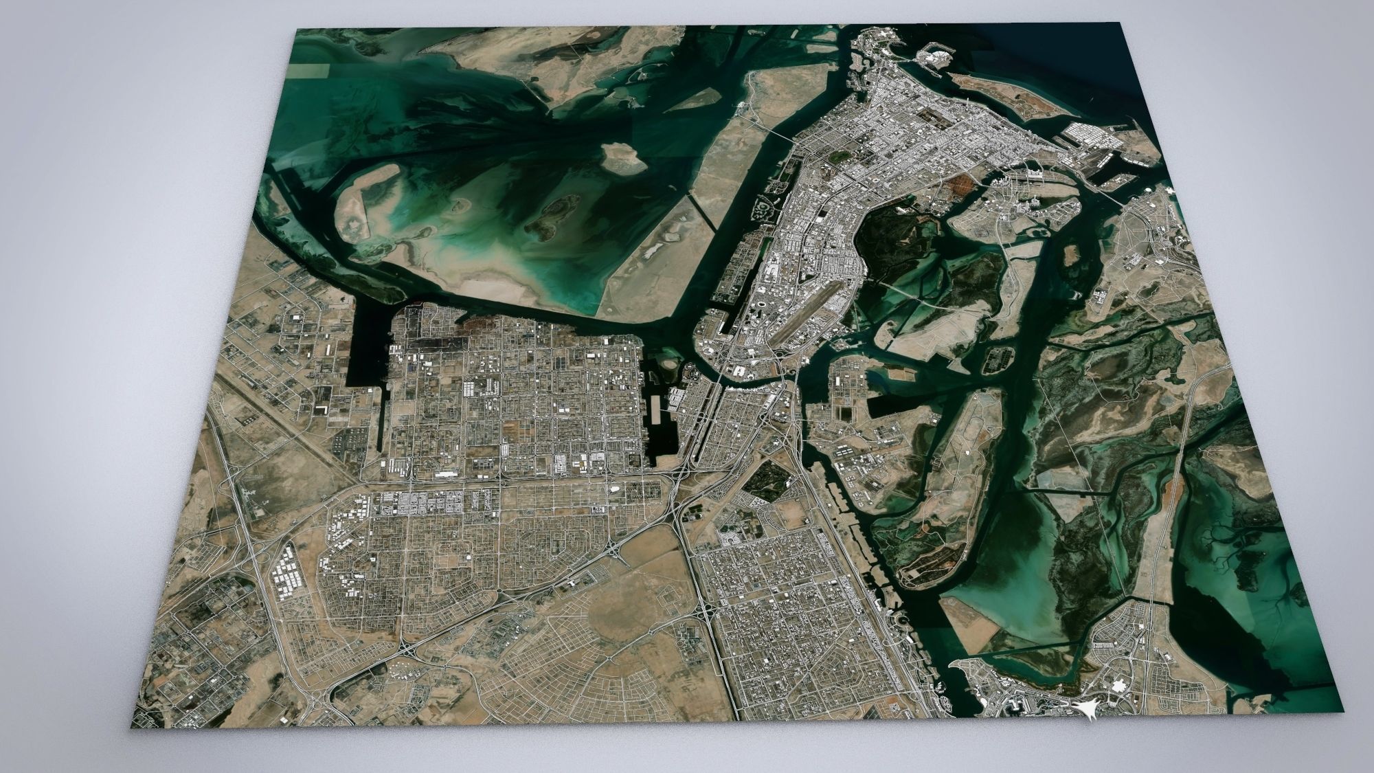 Cityscape Abu Dhabi United Arab Emirates 3D model_8