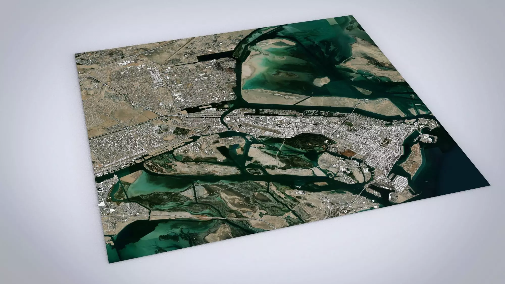 Cityscape Abu Dhabi United Arab Emirates 3D model_0